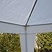 Tangkula 10 x 10Ft Outdoor Canopy Tent, Portable Wedding Party Tent, Outside Event Tents for Party, Patio Parties Tent for Backyard, White Tent