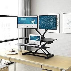 FLEXISPOT Motorized Standing Desk Converter