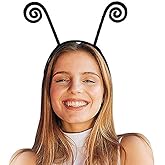HozHoy Butterfly Antenna Headband For Girls Women, Black Velvet Bug Antenna Headband for Halloween Cosplay Costume Accessory
