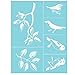Martha Stewart Crafts Glass Silkscreen (8.5 by 11-Inch), Birds and Branches