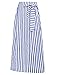 Grace Karin Women's Full Length Vertical Striped Long Skirts With Pocket