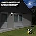 LE Outdoor LED Flood Light, IP65 Waterproof, 10W 800 Lumen 100W Halogen Equivalent, 5000K, Home Security Floodlight for Warehouse, Garage, Garden, Yard, Tree and More, Motion Sensor+Daylight White