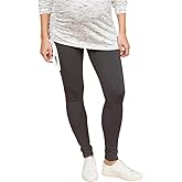 Motherhood Maternity Women's Full Length French Terry Secret Fit Over The Belly Pregnancy Legging