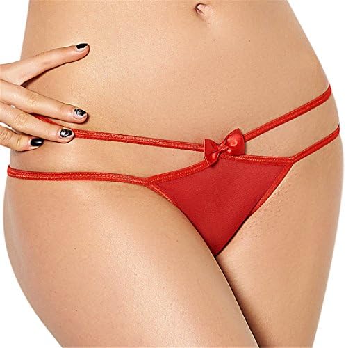 YouYaYaZ Women Bowknot Lace Thong Panty Plus Size Lingerie Elasticity Underwear