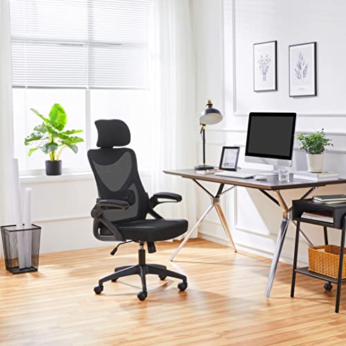 Yaheetech Ergonomic Mesh Office Chair, High Back Desk Chair With With