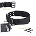OneTigris Military Adjustable Dog Collar with Metal D Ring & Buckle 2 Sizes (Black, M)
