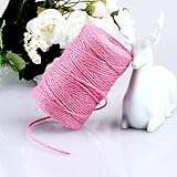 G2PLUS Pink Jute String Twine 2MM 100M Natural Garden Rope Craft view 4