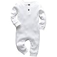 Eghunooy Baby Boy Girl Solid Color One Piece Romper Jumpsuit Outfits Clothes