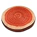 Round Wood Tree Soft Plush Chair Seat Cushion Stump Shaped Pillow (Wood, 32x32x4.5CM)