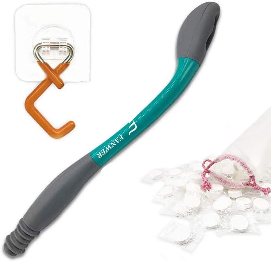 15" Long Reach Comfort Wiper, Toilet Assist Tool for Limited Mobility with 100 Count Portable Compressed Towel: Health & Personal Care