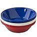 Liberty 28-ounce Plastic Cereal/Soup Bowls | set of 12 in 3 Assorted Colors