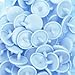 100 Glossy Pastel Blue (B20) Round KAM Plastic Resin Snaps Craft Baby Bib Cloth Diaper