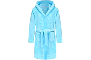 RUOGU Kids Bathrobe, Toddler Hooded Soft Towel Robe for Girls Boys Terry Cloth Robes Sleepwear