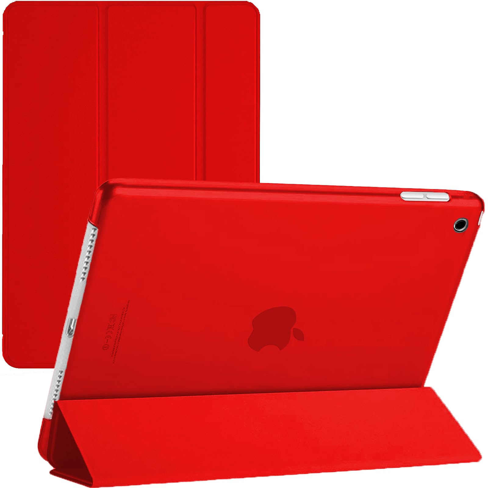 For iPad 10.2" (9th/8th/7th Generation 2021/2020/2019) Smart Case Ultra Slim Magnetic Cover with Auto Wake/Sleep for Apple iPad 10.2 (Red) — image 1