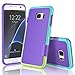 TILL S7 Edge Case, (TM) Ultra Slim 3 Color Hybrid Impact Anti-Slip Shockproof Soft TPU Hard PC Bumper Extra Front Raised Lip Case Cover Compatible for Samsung Galaxy S7 Edge G935 5.5INCH [Purple]