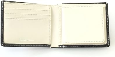 Amazon 品 メンズ 二つ折り財布 ボックス型 コインケース ベージュ ブラック 財布