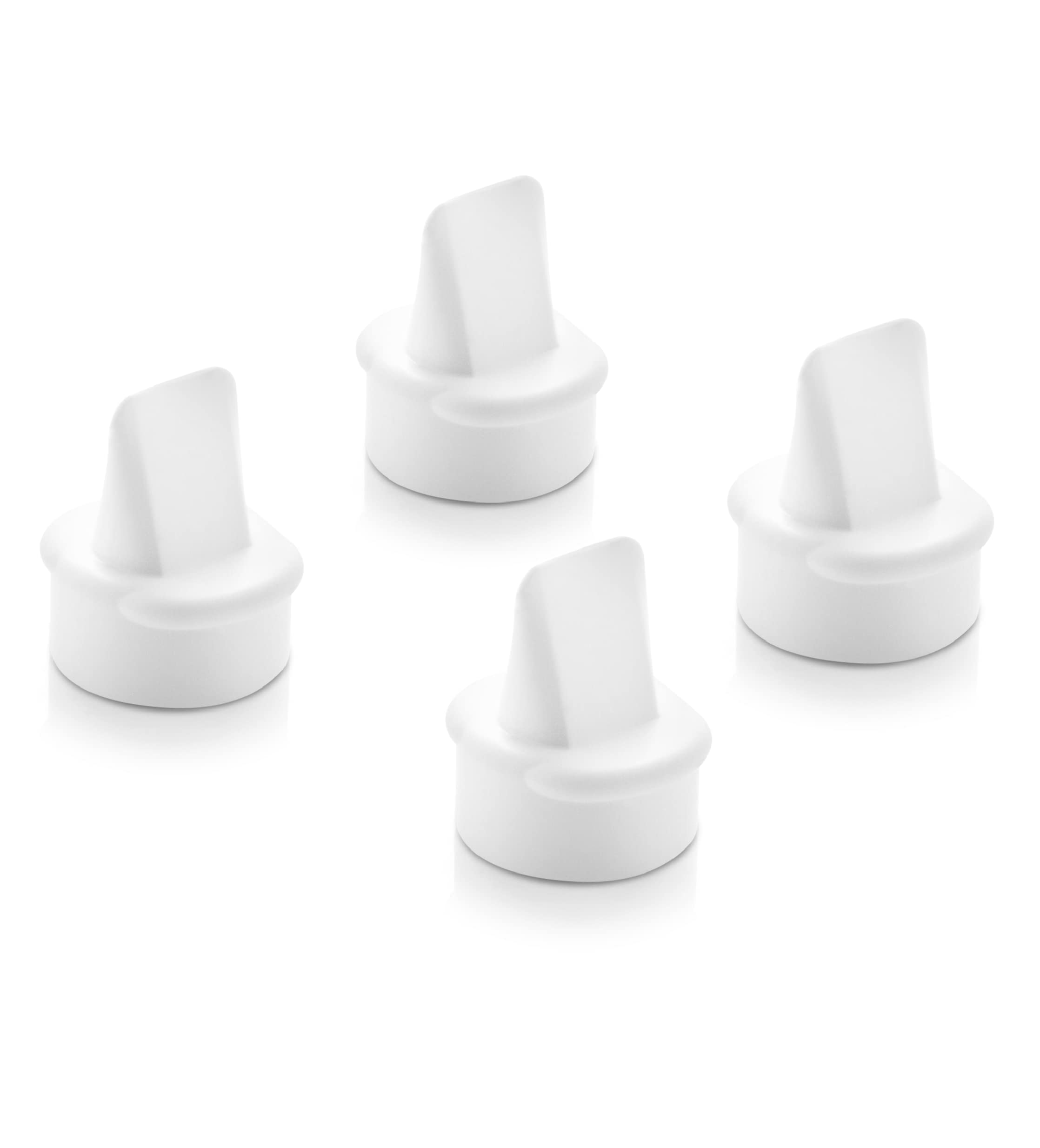 Lansinoh Breast Pump Valves, 4 White Duckbill Valves - Spare Part Breastpumps