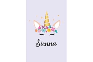 Sienna: Personalized Name Notebook | Wide Ruled Paper Notebook Journal | For Teens Kids Students Girls| For Home School Colle