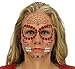 Tinsley Transfers Ruby Sugar Skull Day of The Dead Temporary Face Tattoo Kit for Men or Women