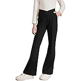 blibean Teen Girls Dress Pants Bell Bottoms School Uniform Leggings Size 6-15 Years