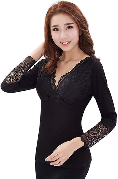 lace thermal tops