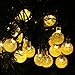 Handser Outdoor Solar String Lights - Decorative Globe Led Lighting for Christmas Tree, Party, Patio, Garden, Home - 20ft 30 LED Color Warm White