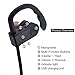 Wireless Headphones, Efsound Bluetooth 4.0 Sport Stereo In-Ear Noise Cancelling Sweatproof Headset with Mic for iPhone 5s 6s Plus Samsung Galaxy S6 S5 Cell Phones - Black