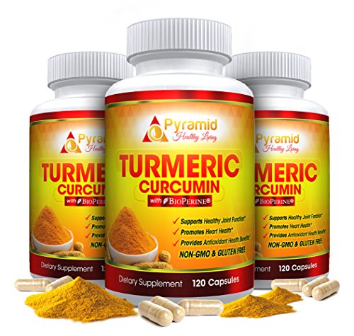Premium Grade Turmeric Curcumin 1300mg with BioPerine and 95% Curcuminoids | Anti-inflammatory, High Potency, Pain Relief & Joint Support | Non GMO & Gluten Free | Made in USA | 120 Veg Capsules Premium Grade Turmeric Curcumin 1300mg with BioPerine and 95% Curcuminoids | Anti-inflammatory, High Potency, Pain Relief & Joint Support | Non GMO & Gluten Free | Made in USA | 120 Veg Capsules