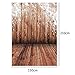 Mohoo 5x7ft Silk Photography Background Nostalgia Wood Floor Pattern Photography Collapsible Backdrop Studio Props (Updated Material)
