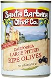 Santa Barbara Olive Co. California Large Pitted Ripe Olives, 6 Ounce Tins (Pack of 12)