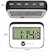 Vremi Digital Kitchen Timer - Magnetic Clock Loud Alarm Large Hour Minute Seconds Display - Cute Retro Shape Stopwatch Countdown Timer Magnet for Cooking and Baking - AAA Battery Included - Black