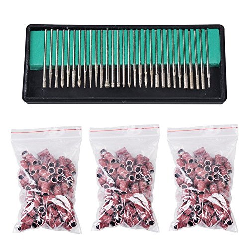 Nail Drill Machine Manicure Kits 30,000RPM with 30 PC Nail Drill Bits Set and 300 PC Sanding Band Nail Art Tools for Manicure Salon