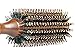Styling Essentials Natural Boar Bristles Hair Brush, Round Comb Ruled 2.2-Inch