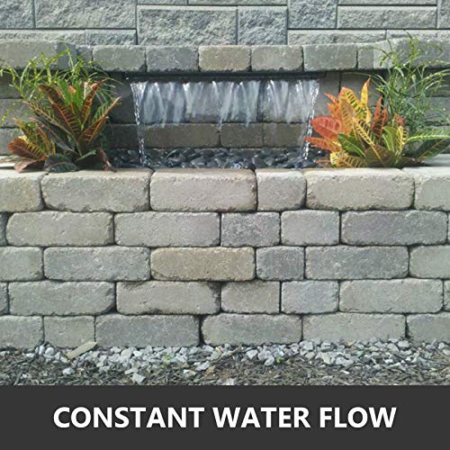 Patiolife Pool Fountain Stainless Steel Pool Waterfall 23.6" x 4.5" x 3