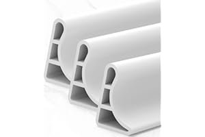 KRUI Collapsible Shower Threshold Water Dam, 55 in, Self Adhesive Shower Water Blocker Retention System, Shower Edge Water Guard Barrier Stopper, Dry and Wet Separation for Bathroom Kitchen