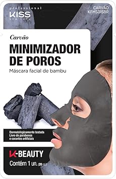 Kiss NY Professional Máscara Facial de Bambu - Carvão, Kiss New York