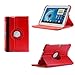 360 Degree Multi Angle Rotating Cover Case for Samsung Galaxy Note 10.1 inch Tablet N8000/N8013/SCH-i925 By Sheath™ (Red)