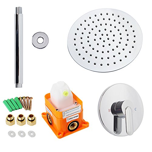 image for Artbath Modern Round Shower Valve and Trim Kit Combo Concealed Brass S