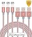 Tecland 3Pack 6FT iPhone Nylon Braided Lightning to USB Charging Cables Cord for iPhone 7, 7 plus, iPhone 6s plus, 6plus, 6, SE,5s 5c 5,iPad Mini, Air,iPad5,iPod.(Rose Golden )