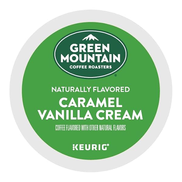 GREEN MOUNTAIN COFFEE ROASTERS CARAMEL VANILLA CREAM, SINGLE-SERVE KEURIG K-CUP PODS, FLAVORED LIGHT ROAST COFFEE, 24 COUNT