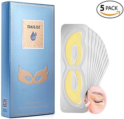 Double Sided Collagen Eye Mask For Eye Lines Dark Circles Wrinkle Removal (Golden)