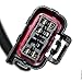 Brock Replacement Passenger Tail Light Lens, Bulb and Wiring Harness Compatible with 2004-2007 Silverado Fleetside Pickup Truck 19169005