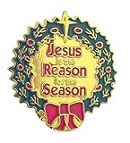 Jesus is the Reason for the Season 1-inch Christmas Lapel Pin