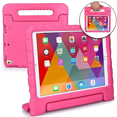 Apple iPad Pro 10.5 case for kids [SHOCK PROOF KIDS IPAD PRO CASE] COOPER DYNAMO Kidproof Child iPad PRO Cover for Girls Boys Toddlers | Kid Friendly Handle Stand, Lightweight, Screen Protector (Pink)