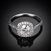Ularmo 2015 Womens Shinning Big Square Stone Finger Wedding Engagement Ring (6)