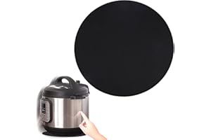 SAGEME Sliding Mats for Ninja Foodi and Instant Pot,Kitchen Appliance Sliding Round Mats,Slide Mats for Moving Small Appliances Coffee Makers, Pressure Cooker,Air Fryer, (Rubber, 15 inch Diameter)