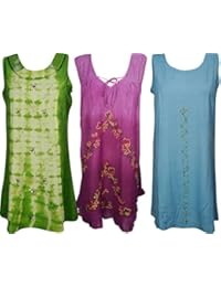 Womens Shift Dress Boho Embroidered Gypsy Beach Wear S Wholesale Lot Of 3