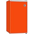 ARCTIC CHEF Mini Refrigerator-Freezer Compartment-Adjustable Thermostat Control-Reversible Doors-Ideal for Dorm, Office, RV, Garage, Apartment-ORANGE, 3.2 CU.FT