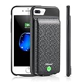 iPhone 8 Plus 7 Plus 6s Plus 6 Plus Charging Case, Shineam 5000mAh Detachable Battery Case Supports Wired Headphones for Apple iPhone (5.5 Inch) with Sturdy Port and Ultra Slim Rechargeable Case