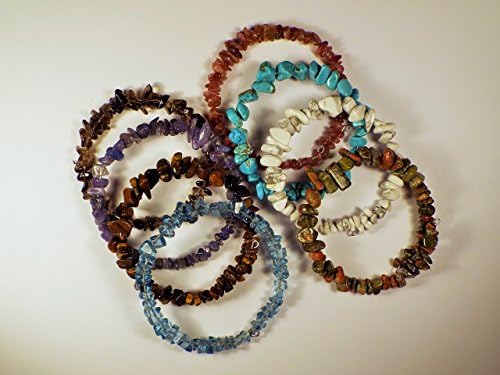 Cynthia Lynn "EARTH TREASURES" Gemstone Chip Minimalist Cuff Bracelet - List C (32 Gemstones Available!!)